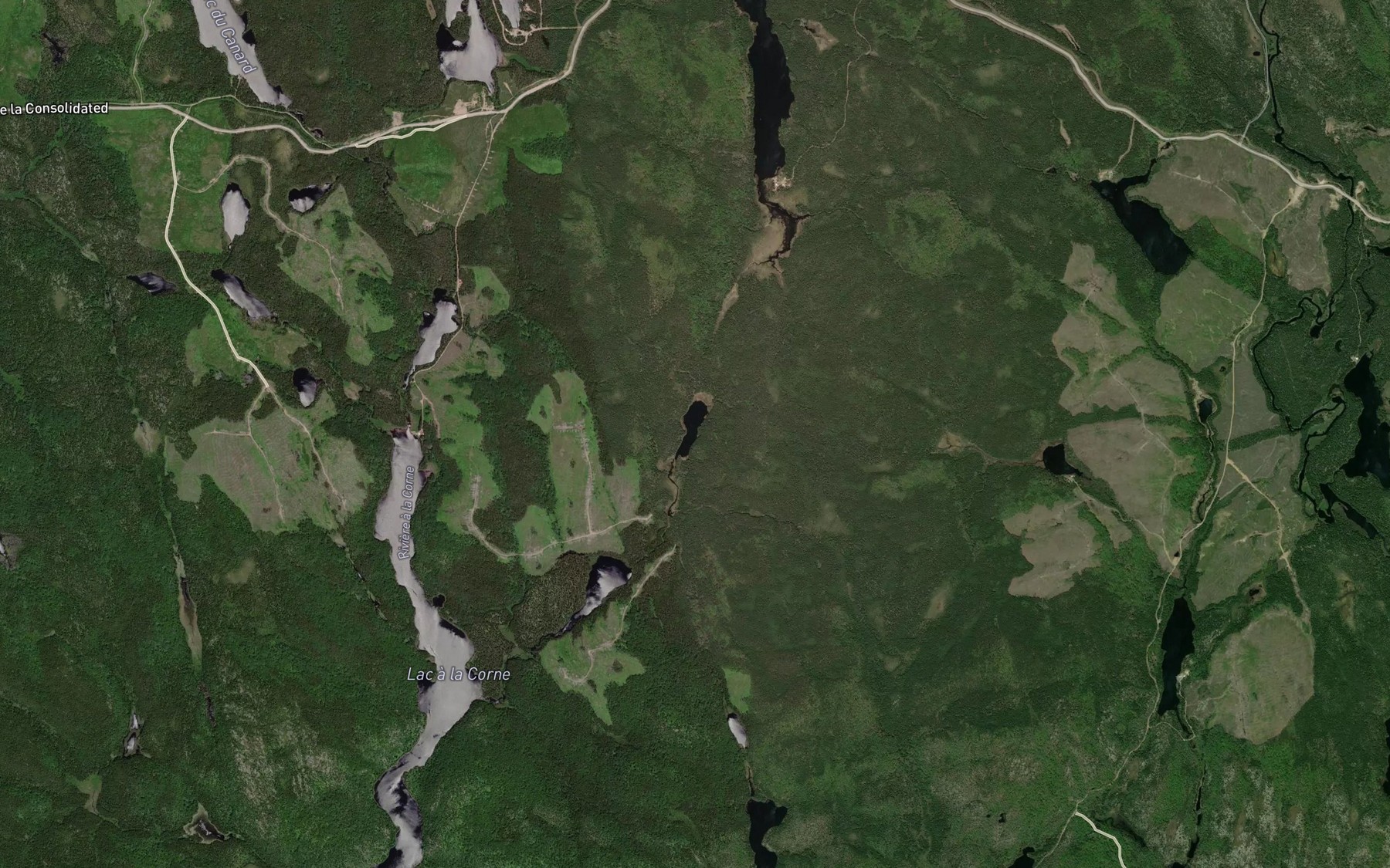Satellite map of the Lac Mercier
