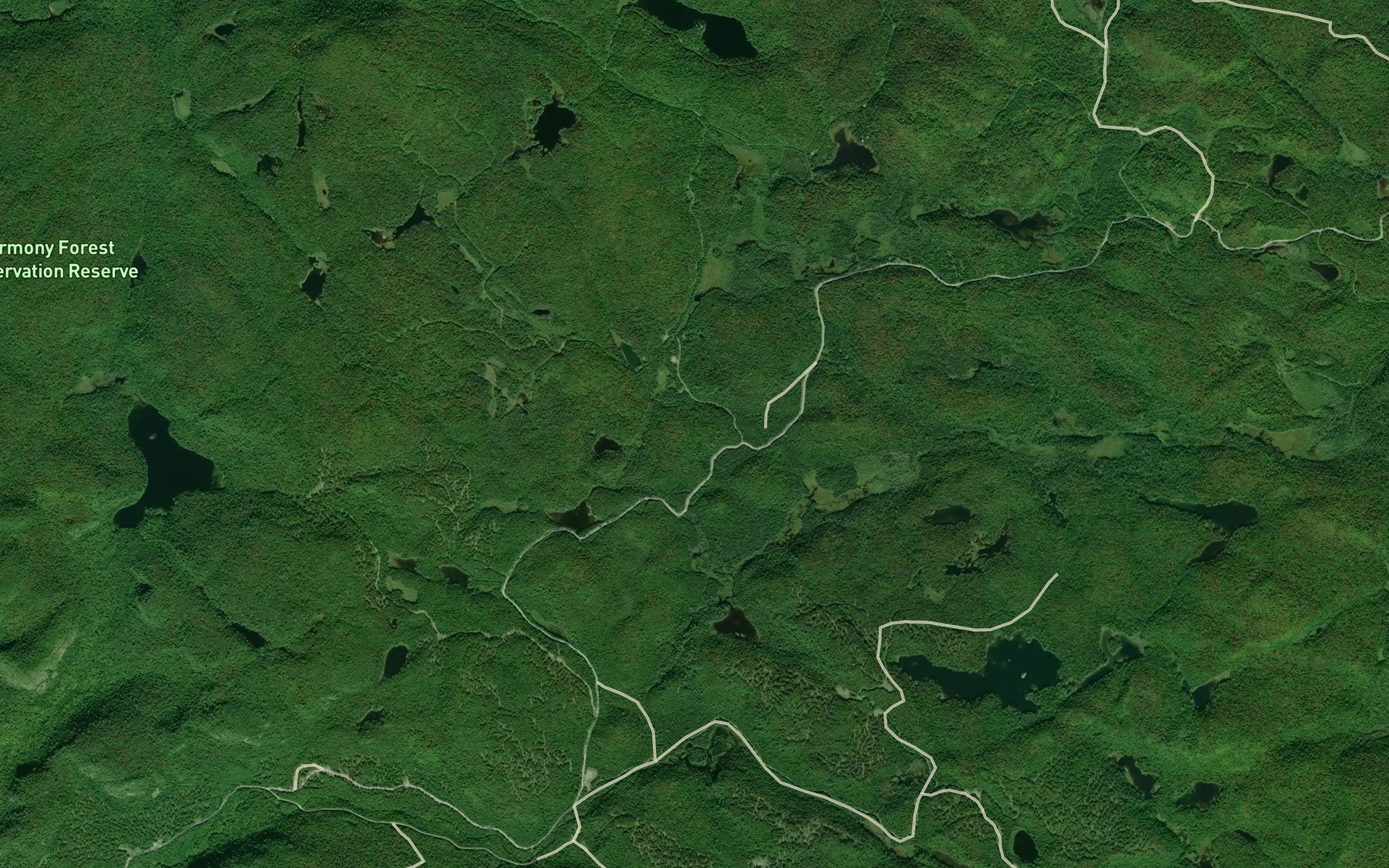 Satellite map of the North Creek
