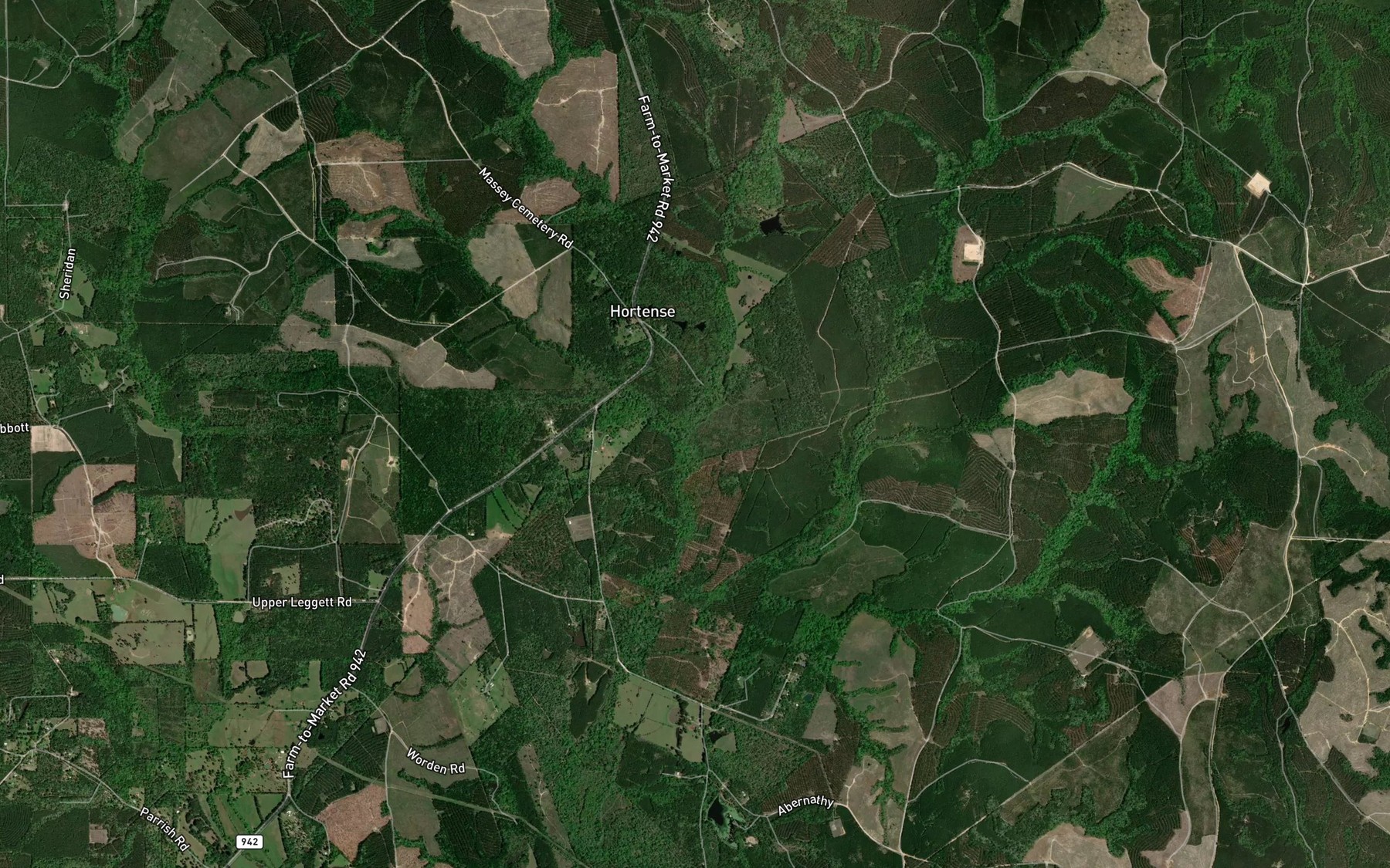 Satellite map of the Spring Branch
