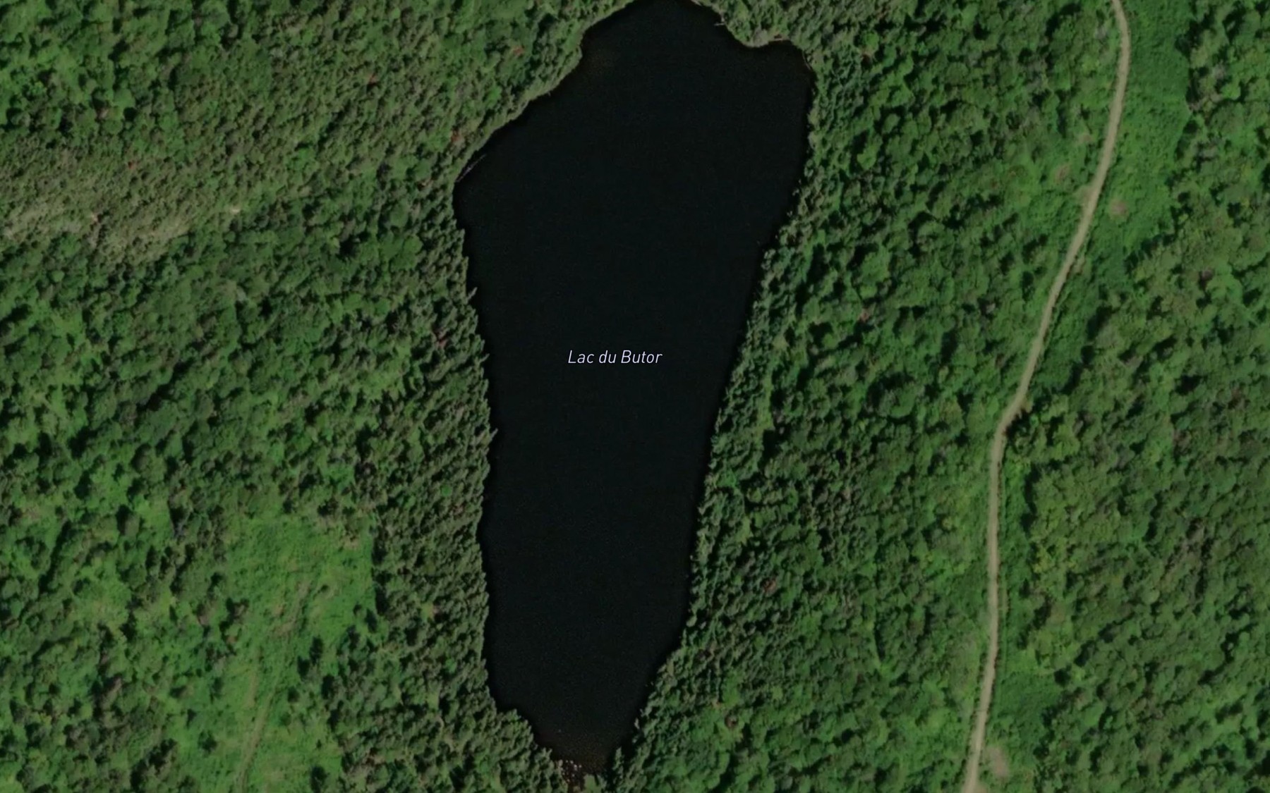 Satellite map of the Lac du Butor