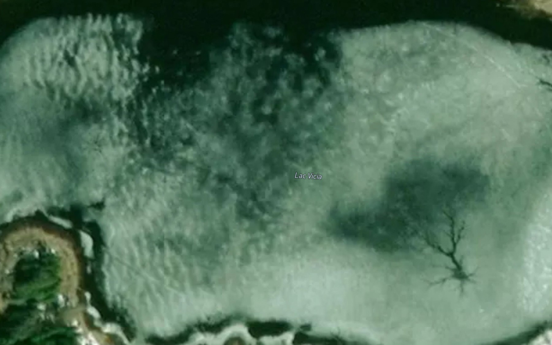 Satellite map of the Lac Vicia