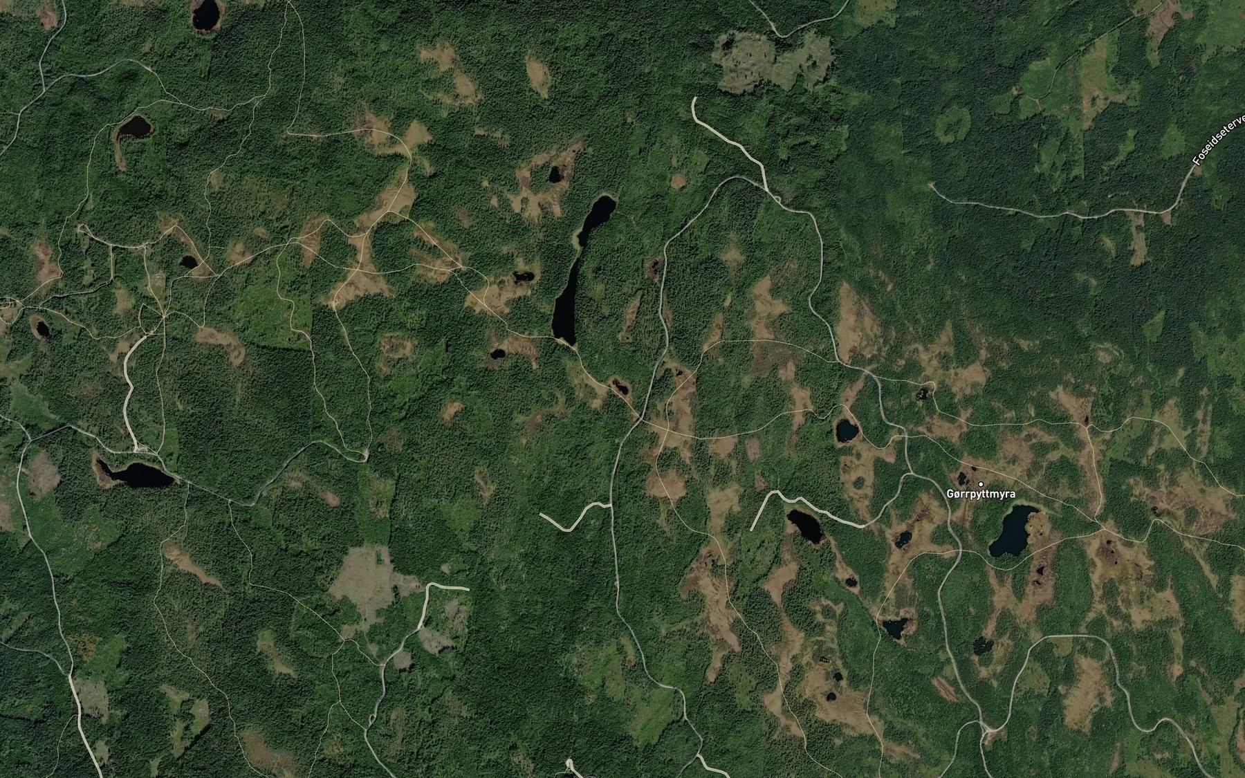 Satellite map of the Veslemjogsjoen