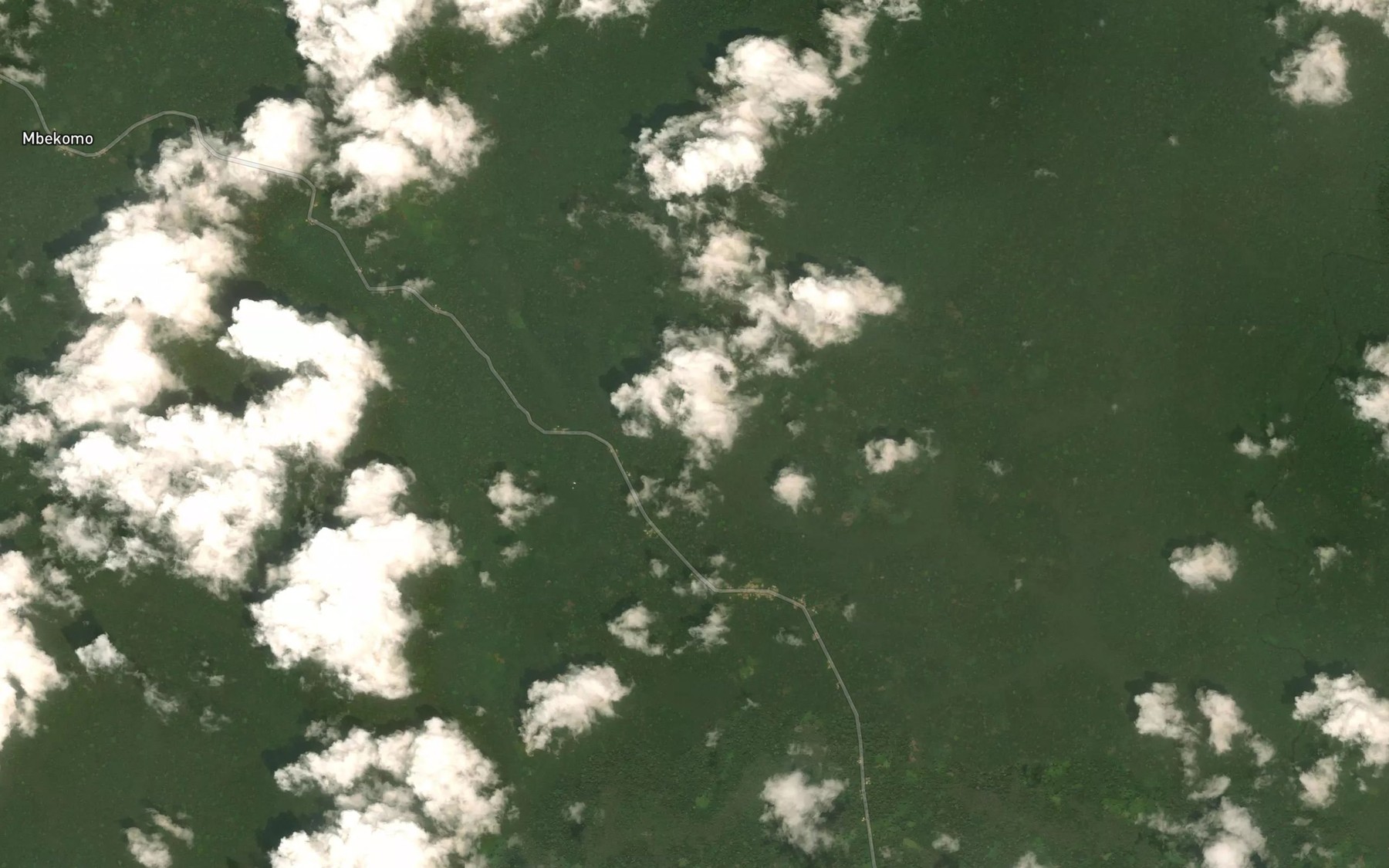 Satellite map of the Mekok