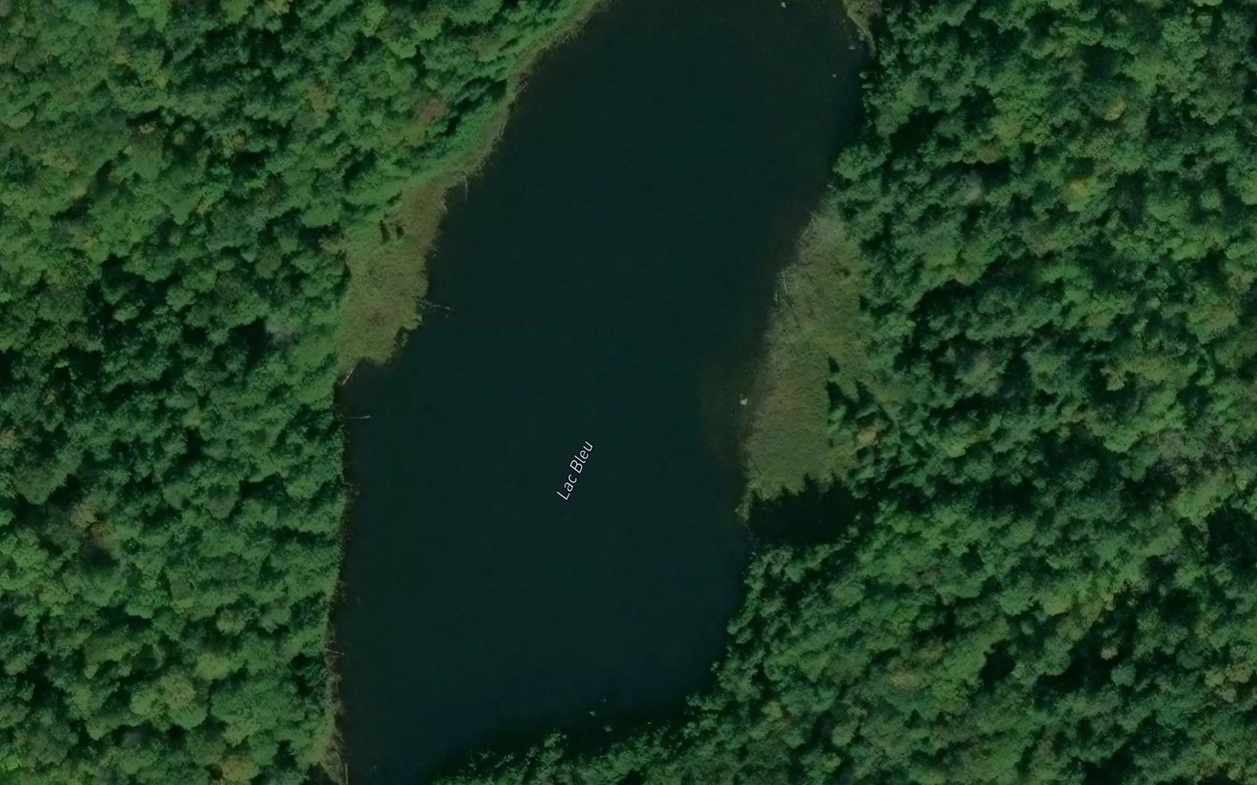 Satellite map of the Lac Bleu