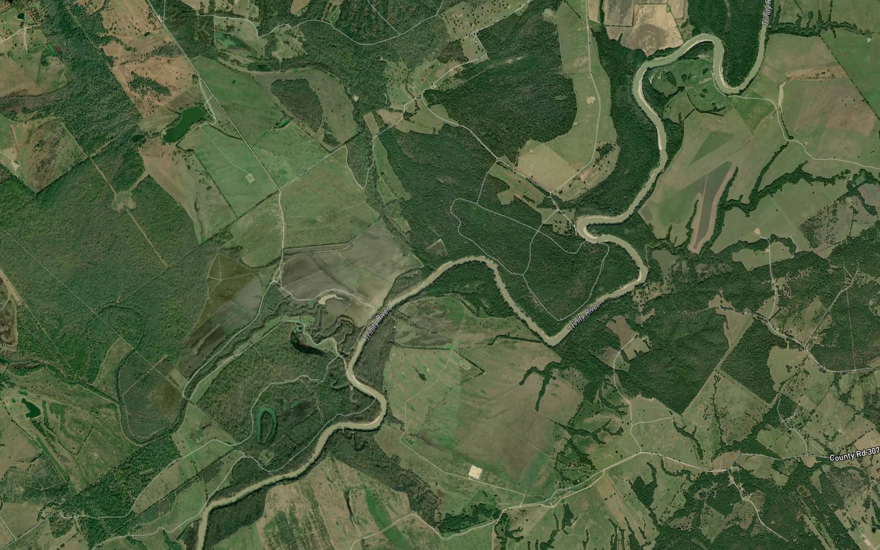 Satellite map of the Busch Slough