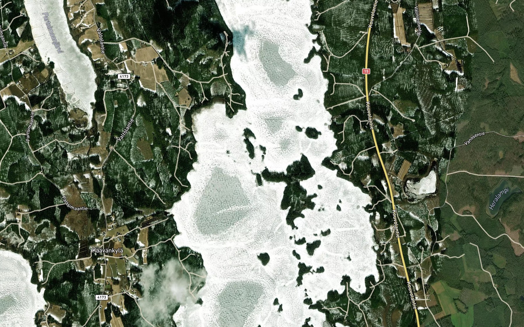 Satellite map of the Passinsalmi