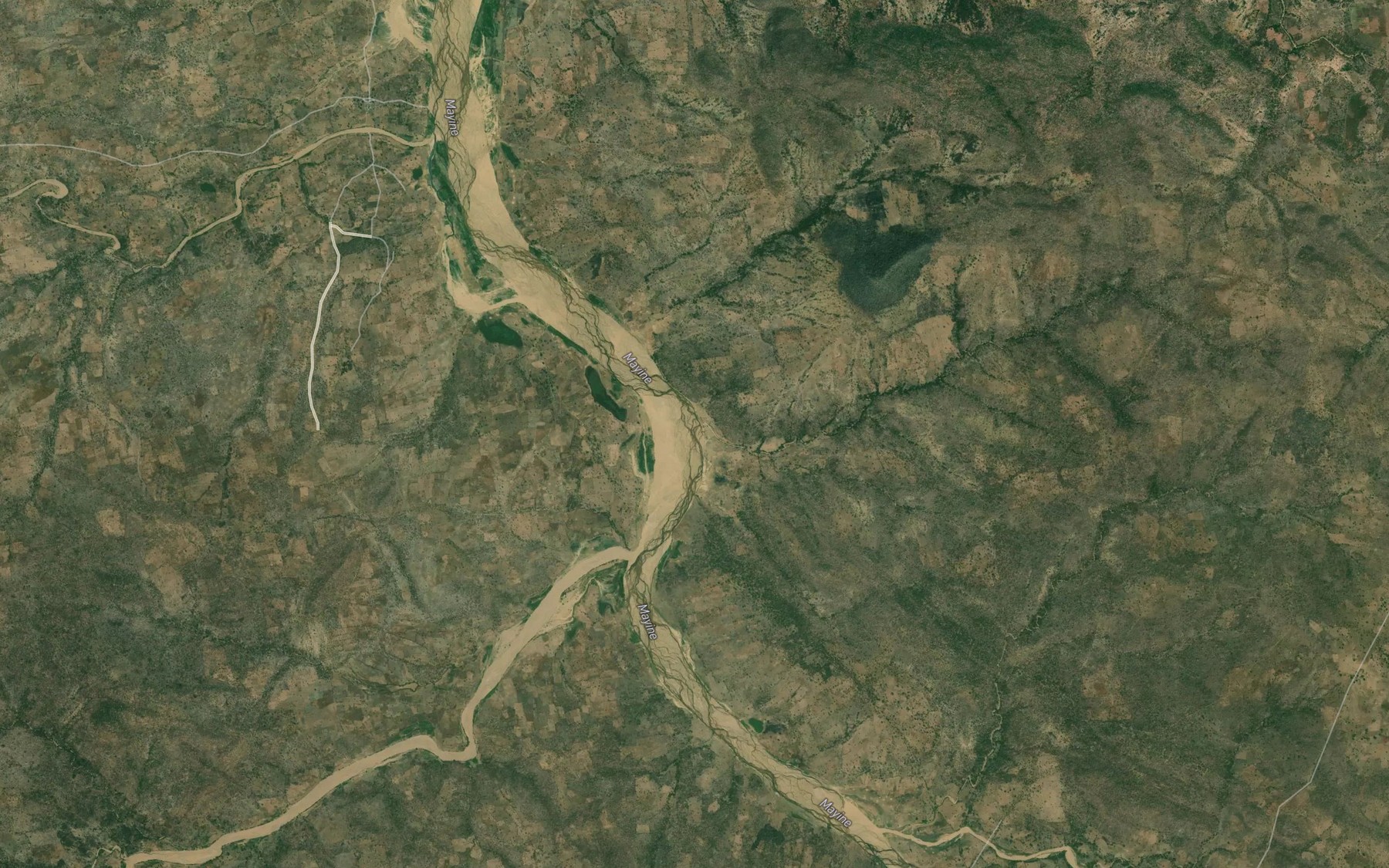 Satellite map of the Mayo Lebel