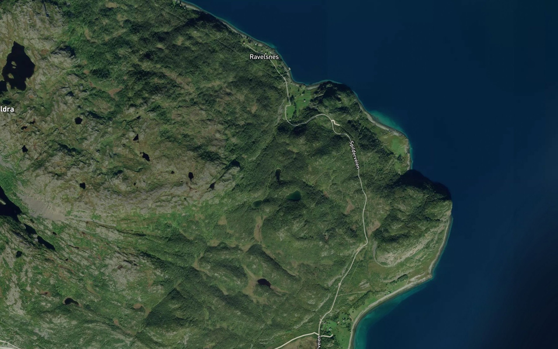 Satellite map of the Buktevannet