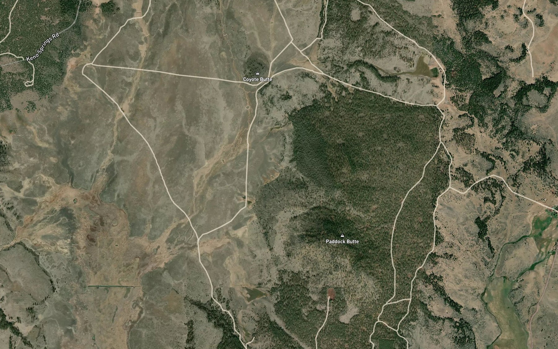 Satellite map of the Wild Spring