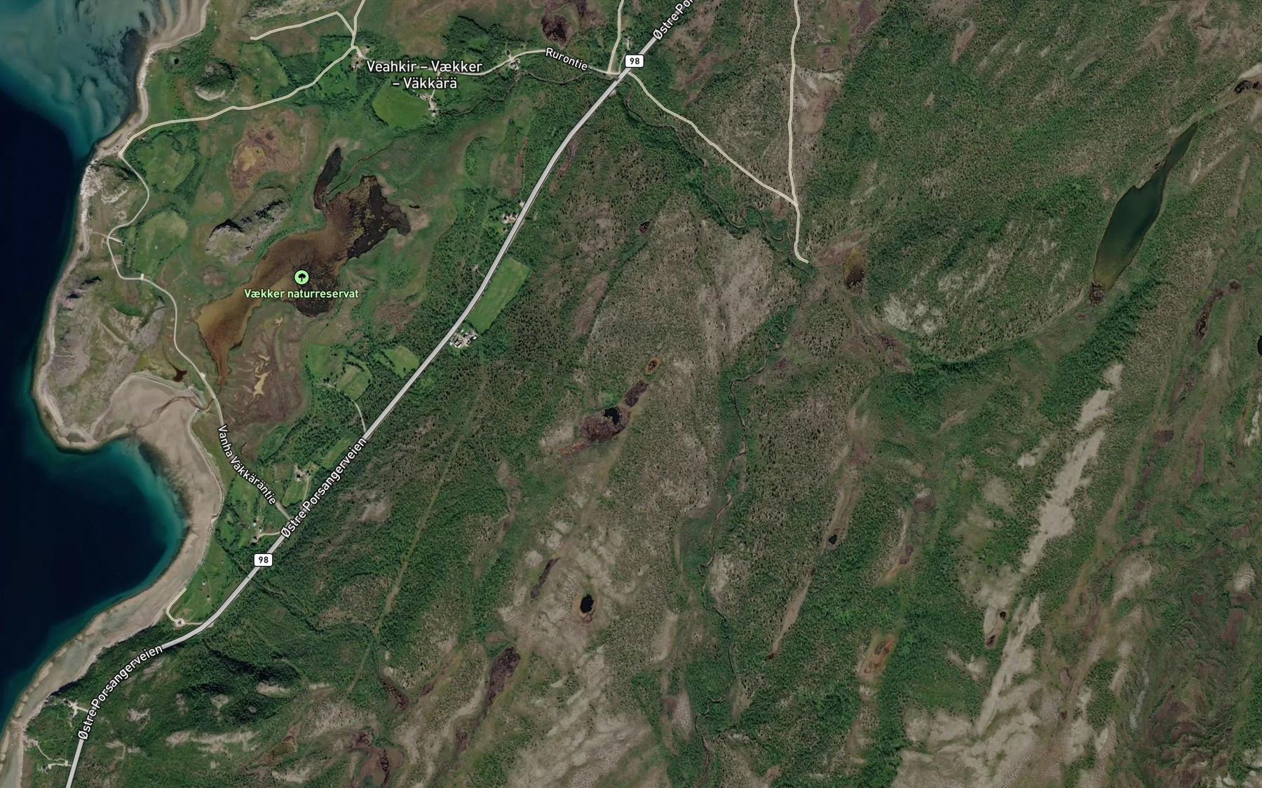 Satellite map of the Kaakurinjaervet