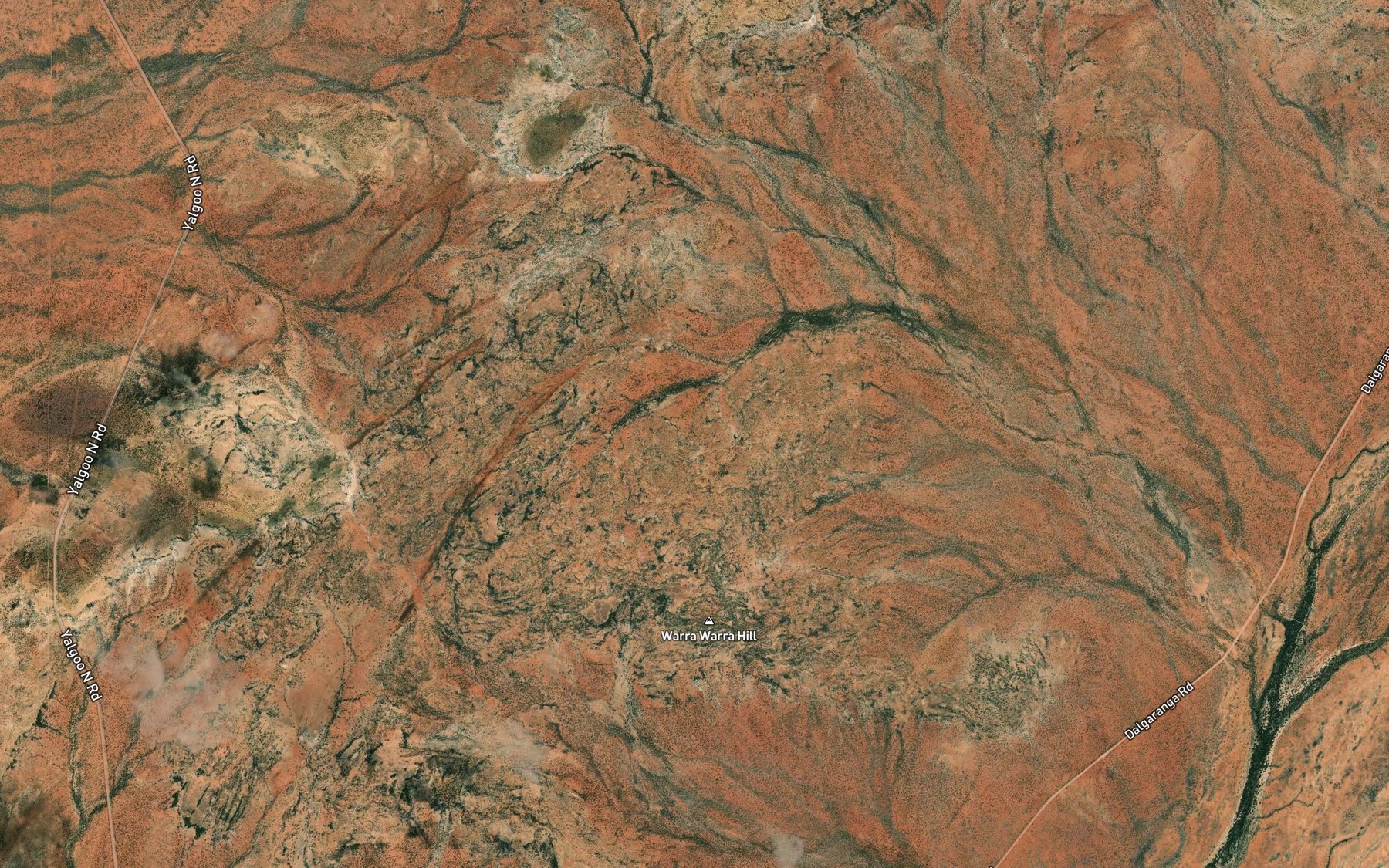 Satellite map of the Moolita Spring