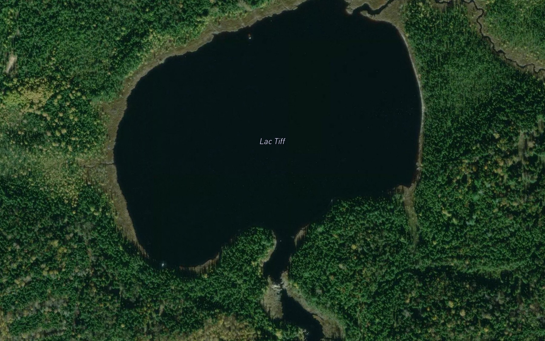 Satellite map of the Lac Tiff