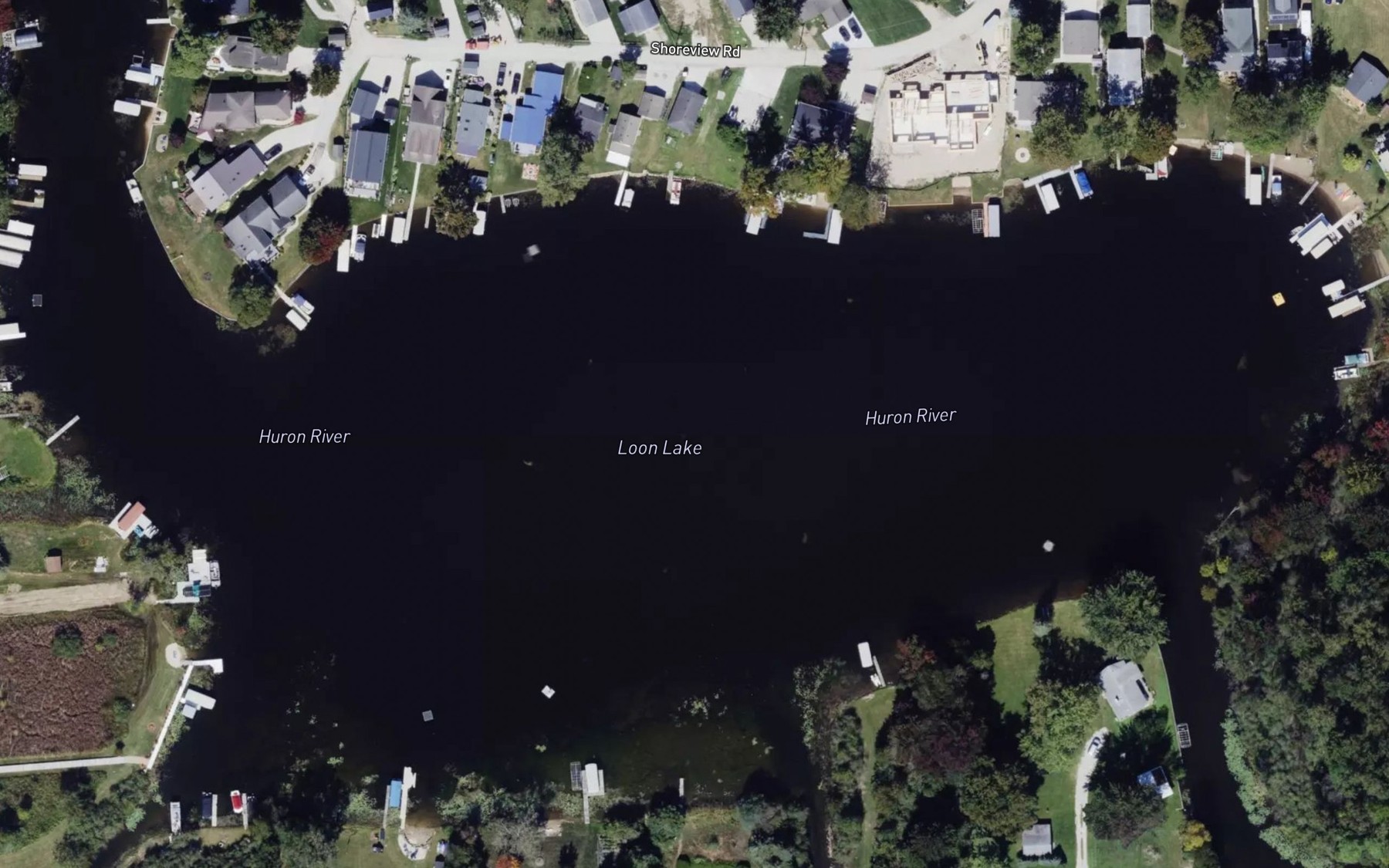 Satellite map of the Loon Lake