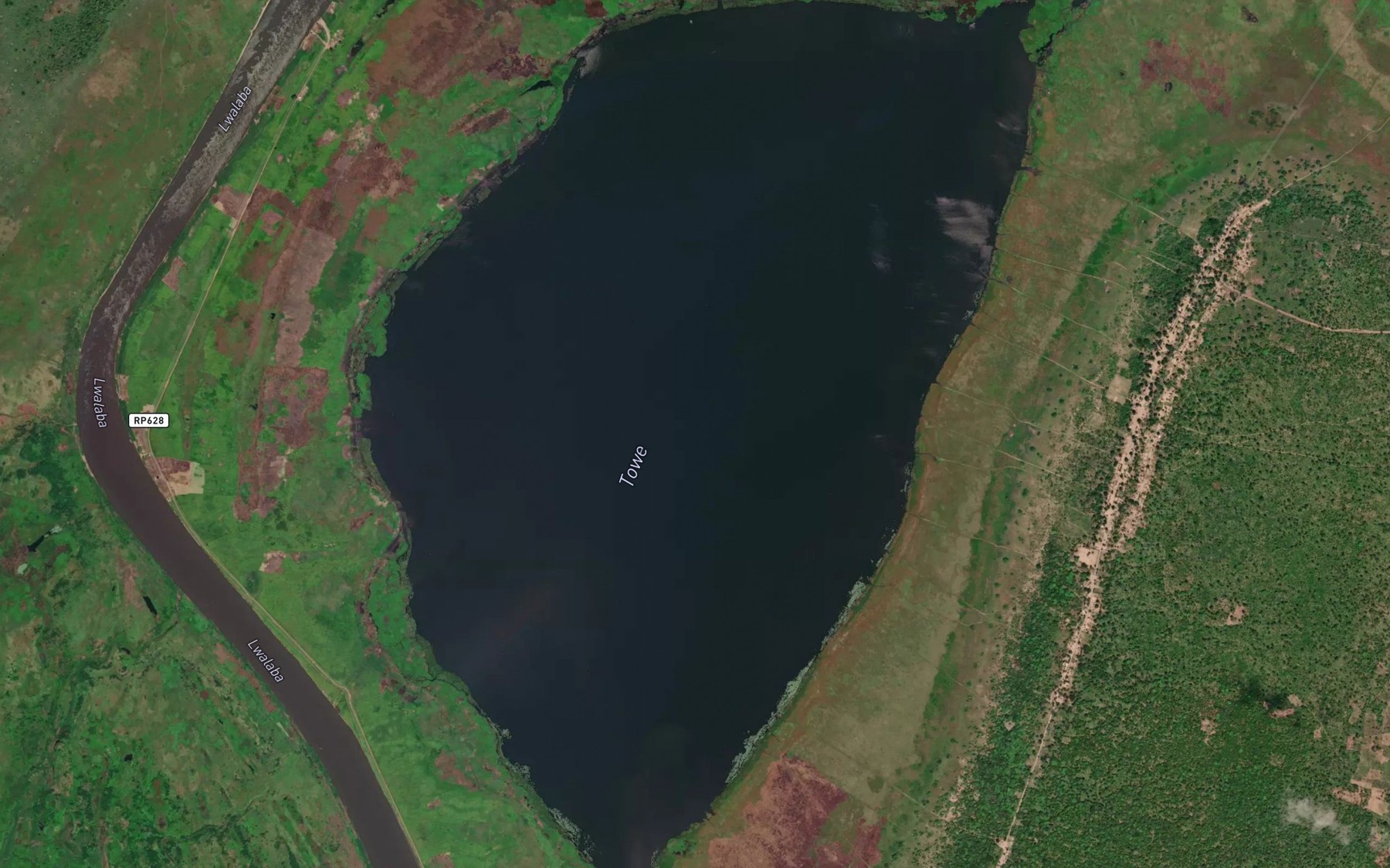 Satellite map of the Lac Towe