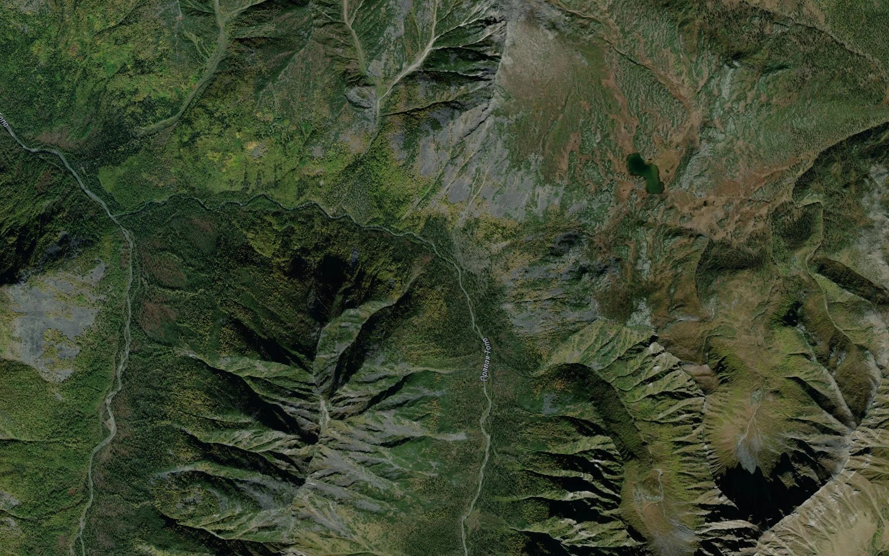Satellite map of the Pravoye Topo