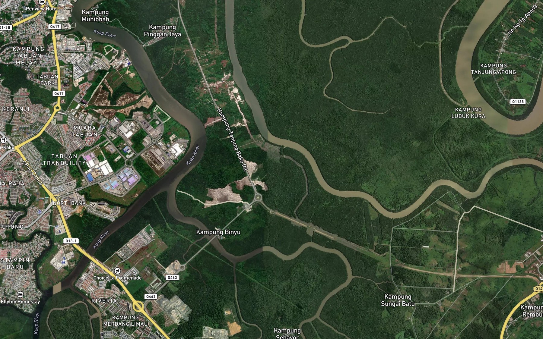 Satellite map of the Sungai Ban