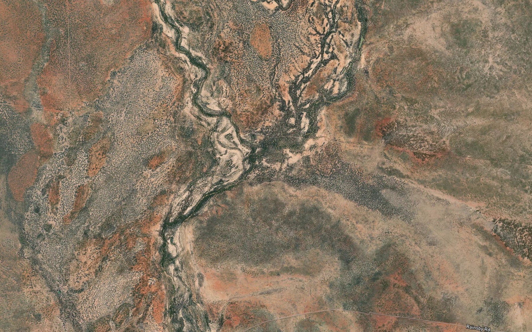 Satellite map of the Mosquito Creek