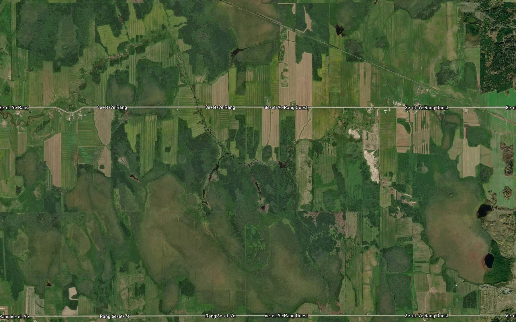 Satellite map of the Cours d'eau Rondeau