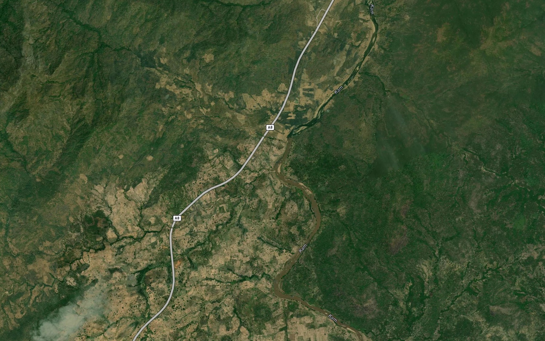 Satellite map of the RiverKokori
