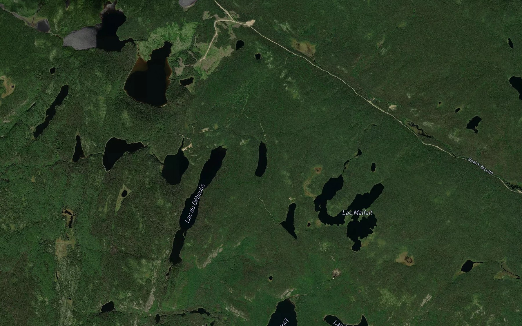 Satellite map of the Lac Bilbo