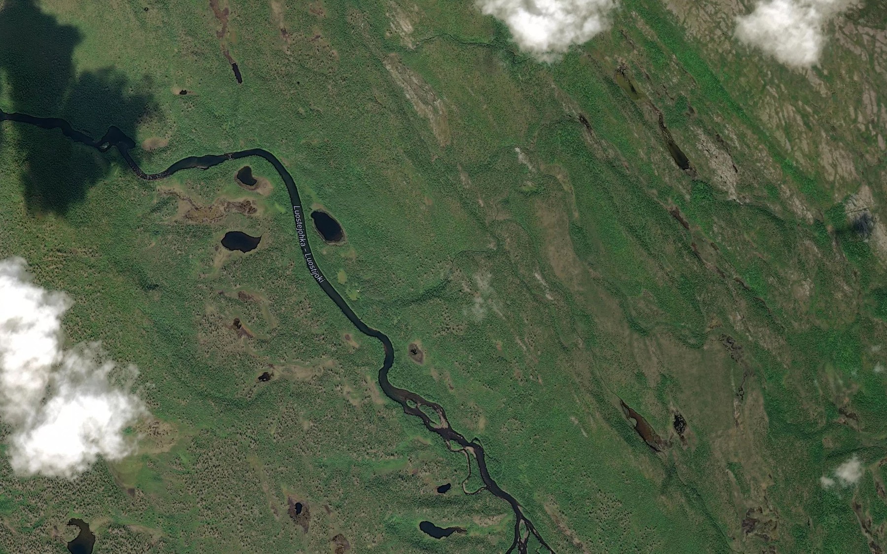 Satellite map of the Baelljaidjakka