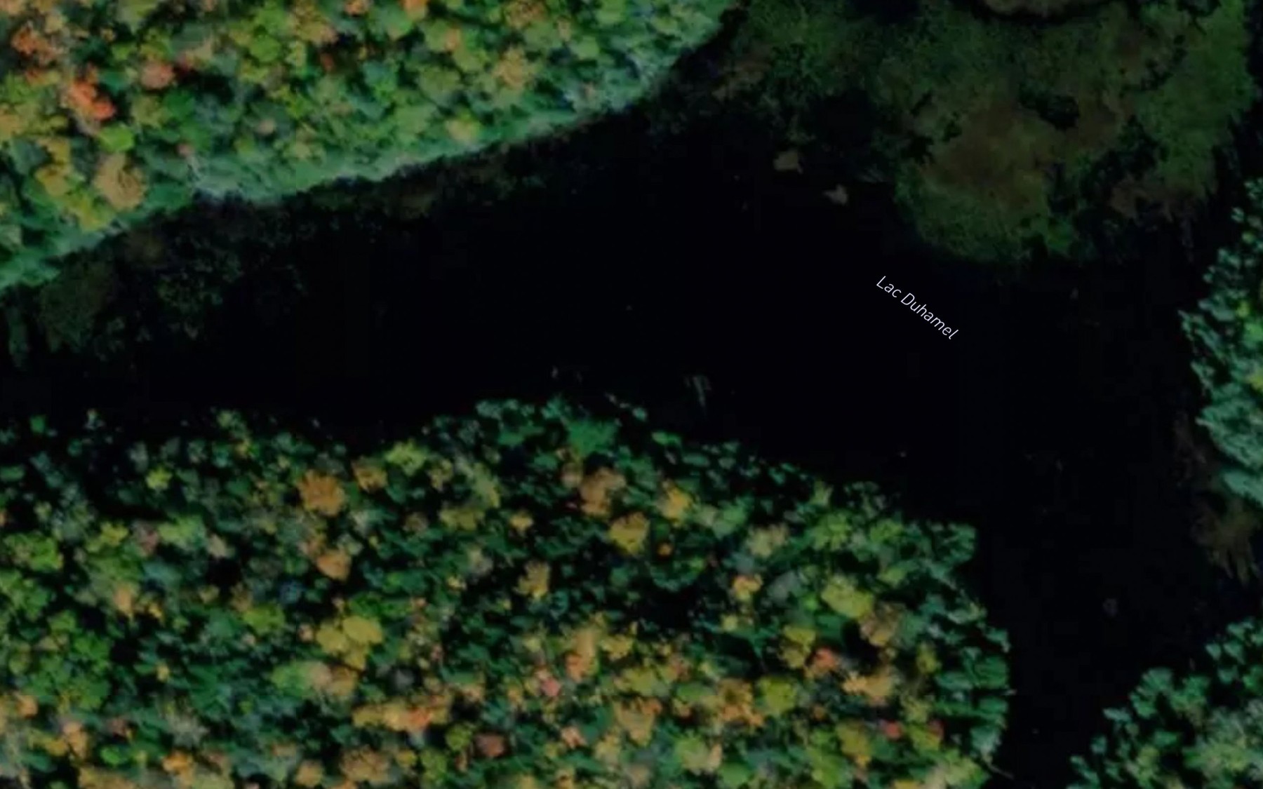 Satellite map of the Lac Duhamel