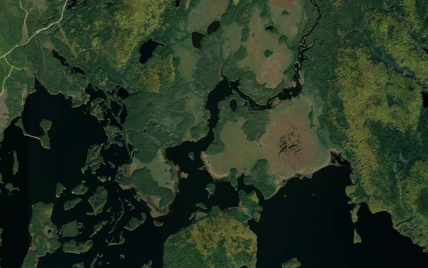 Satellite map of the Riviere Wapous