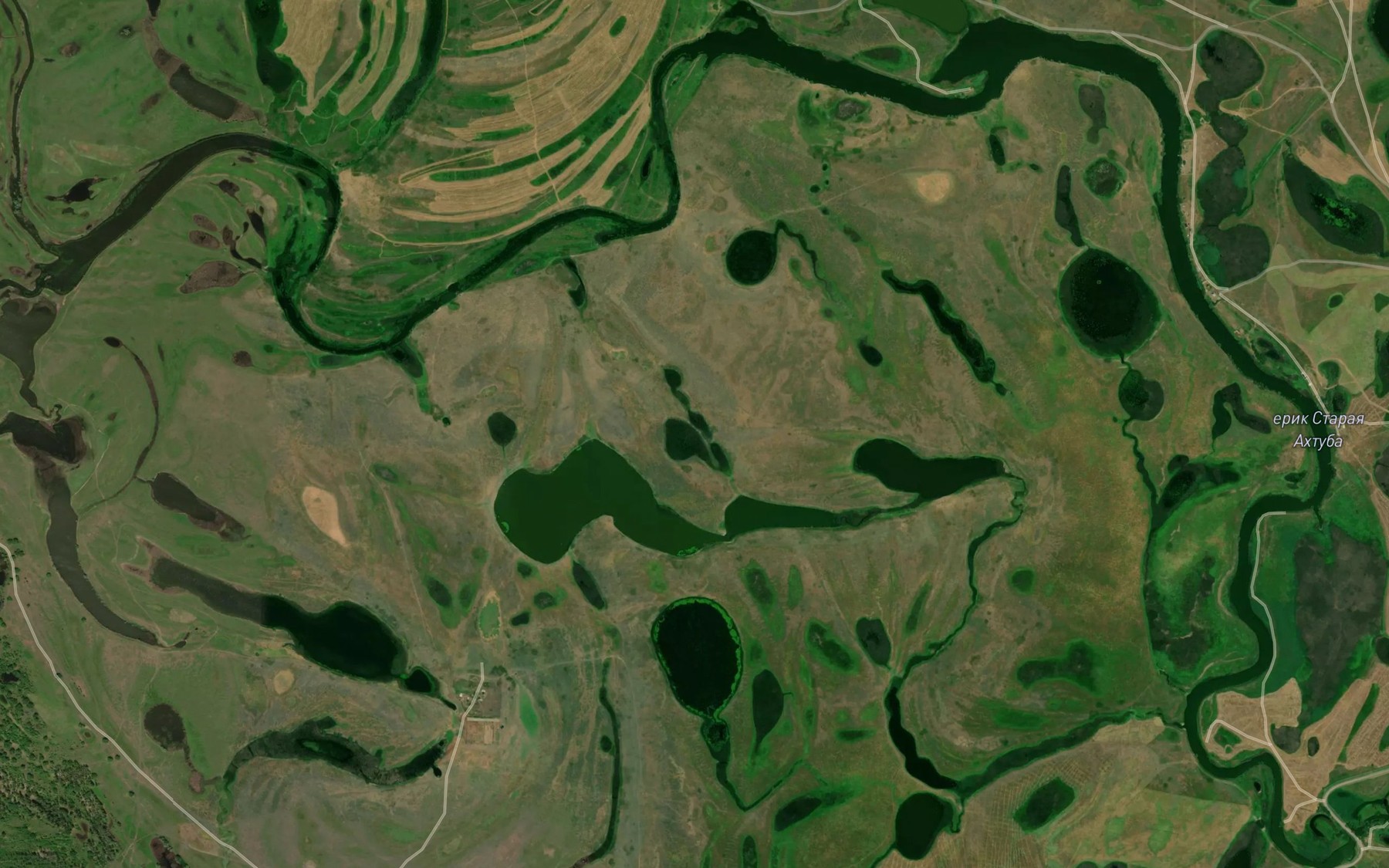 Satellite map of the Yerik Staraya Akhtuba