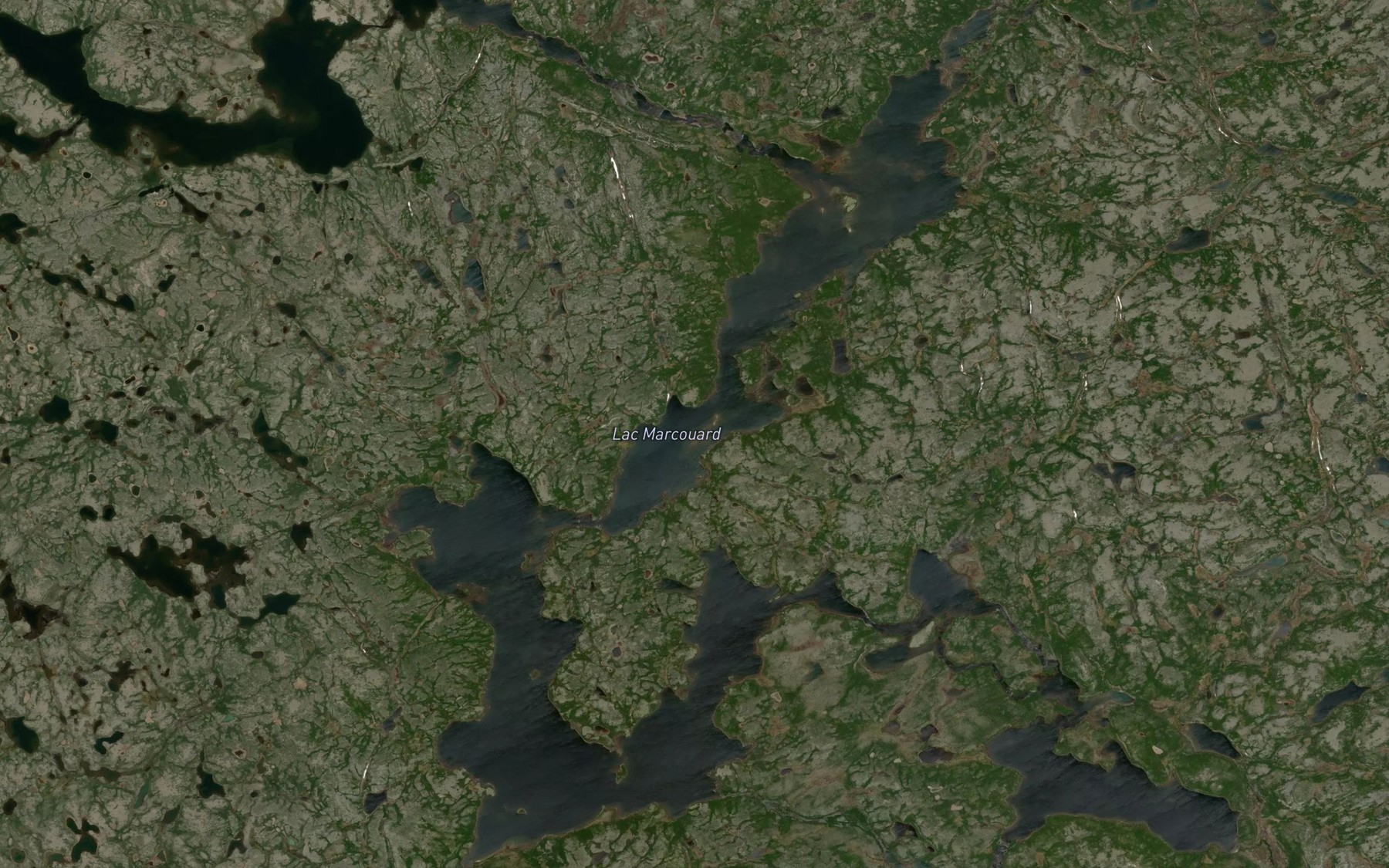 Satellite map of the Lac Marcouard