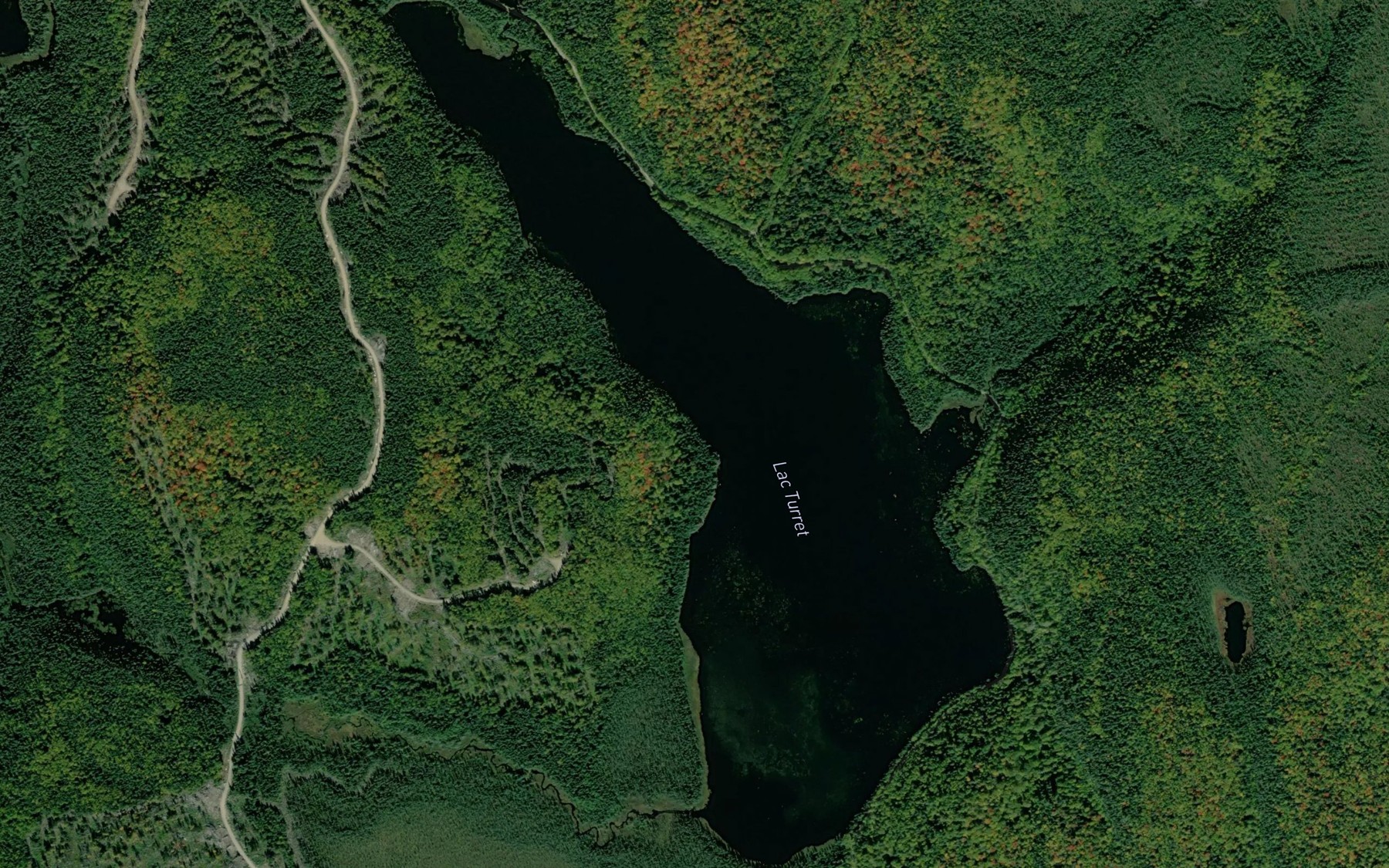 Satellite map of the Lac Turret