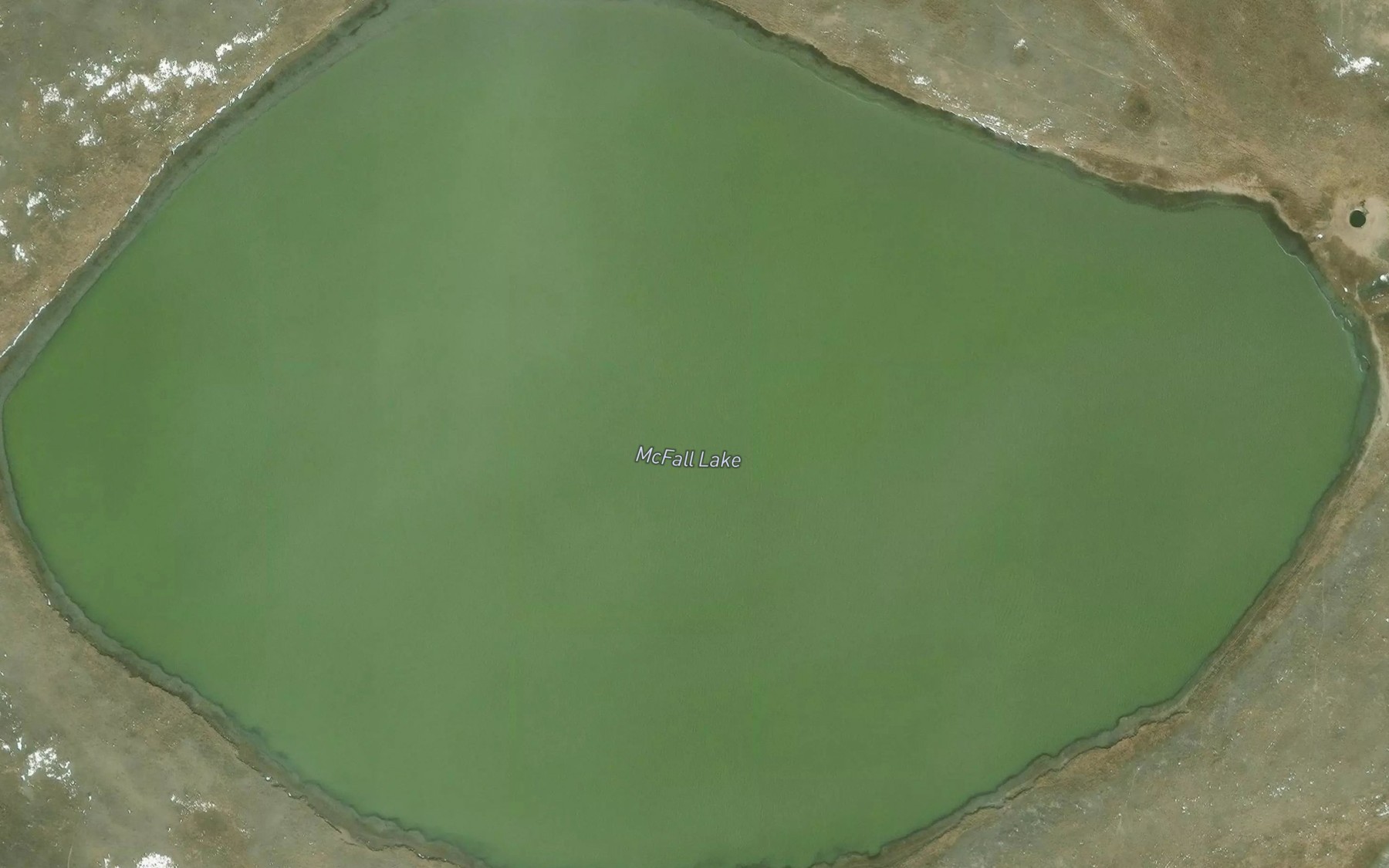 Satellite map of the McFall Lake