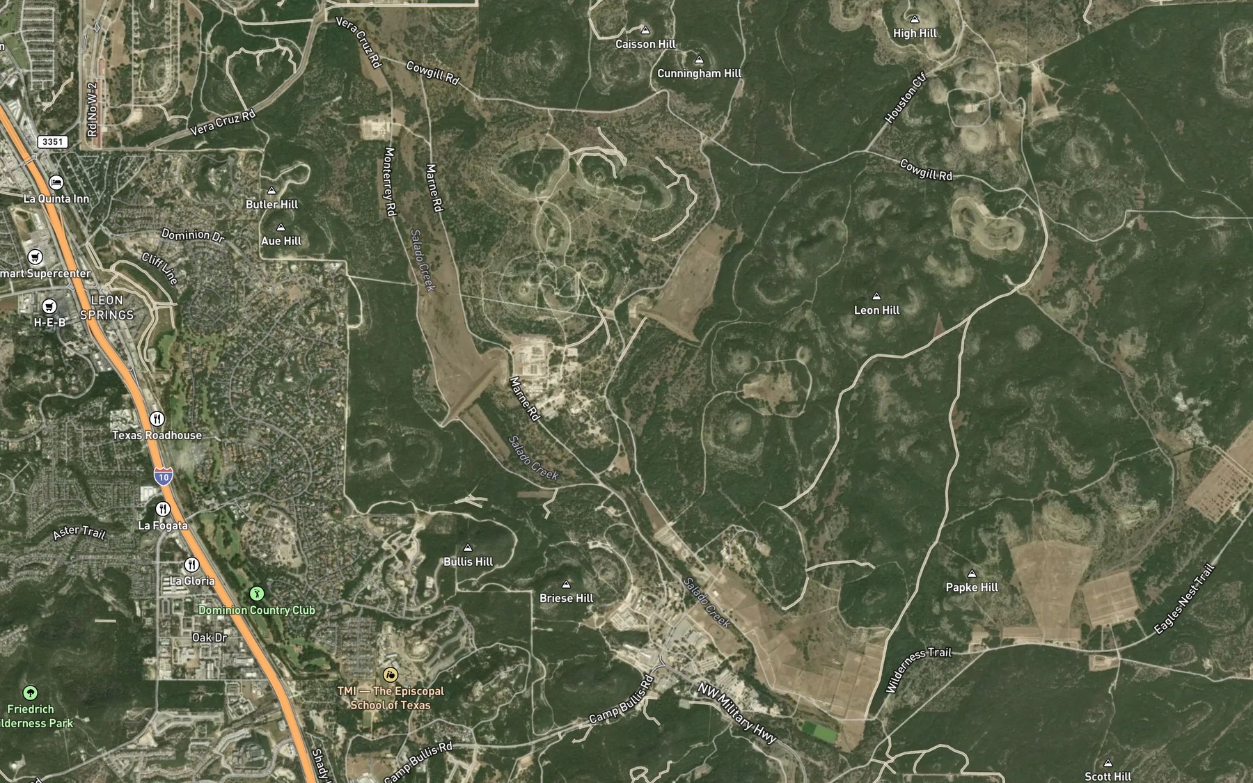 Satellite map of the Soil Conservation Service Site 2 Reservoir