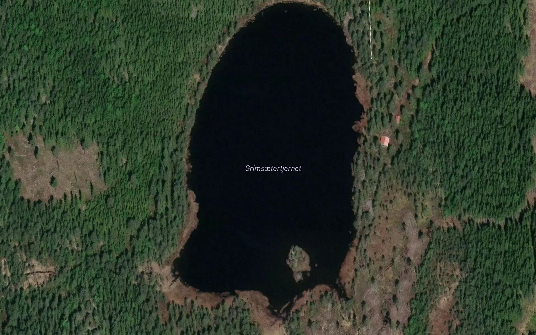 Satellite map of the Grimsetertjenn
