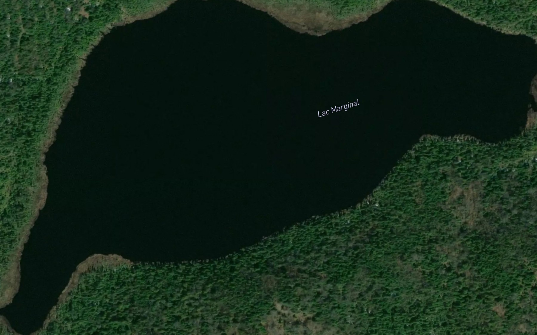 Satellite map of the Lac Marginal