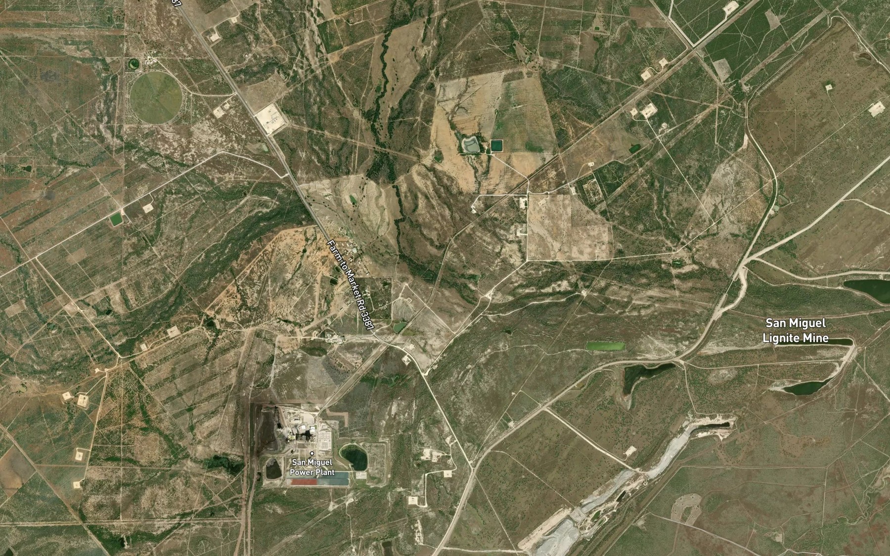 Satellite map of the Turkey Creek