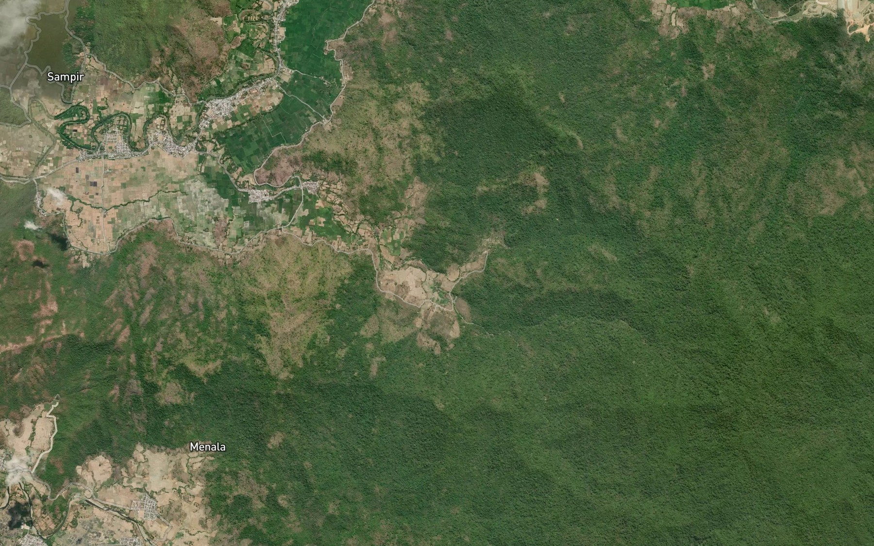 Satellite map of the Brang Jamit