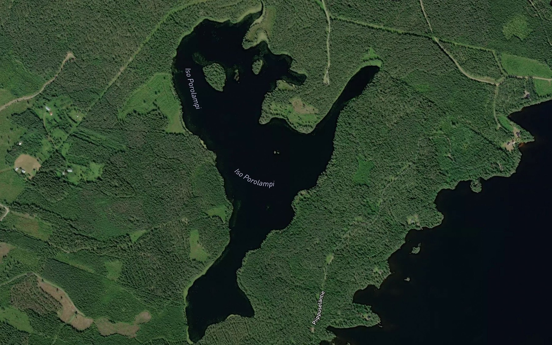 Satellite map of the Iso Porolampi