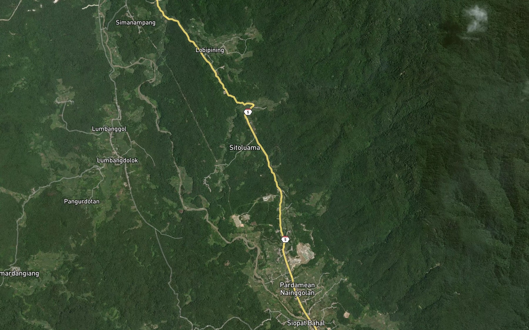 Satellite map of the Air Pargarutan