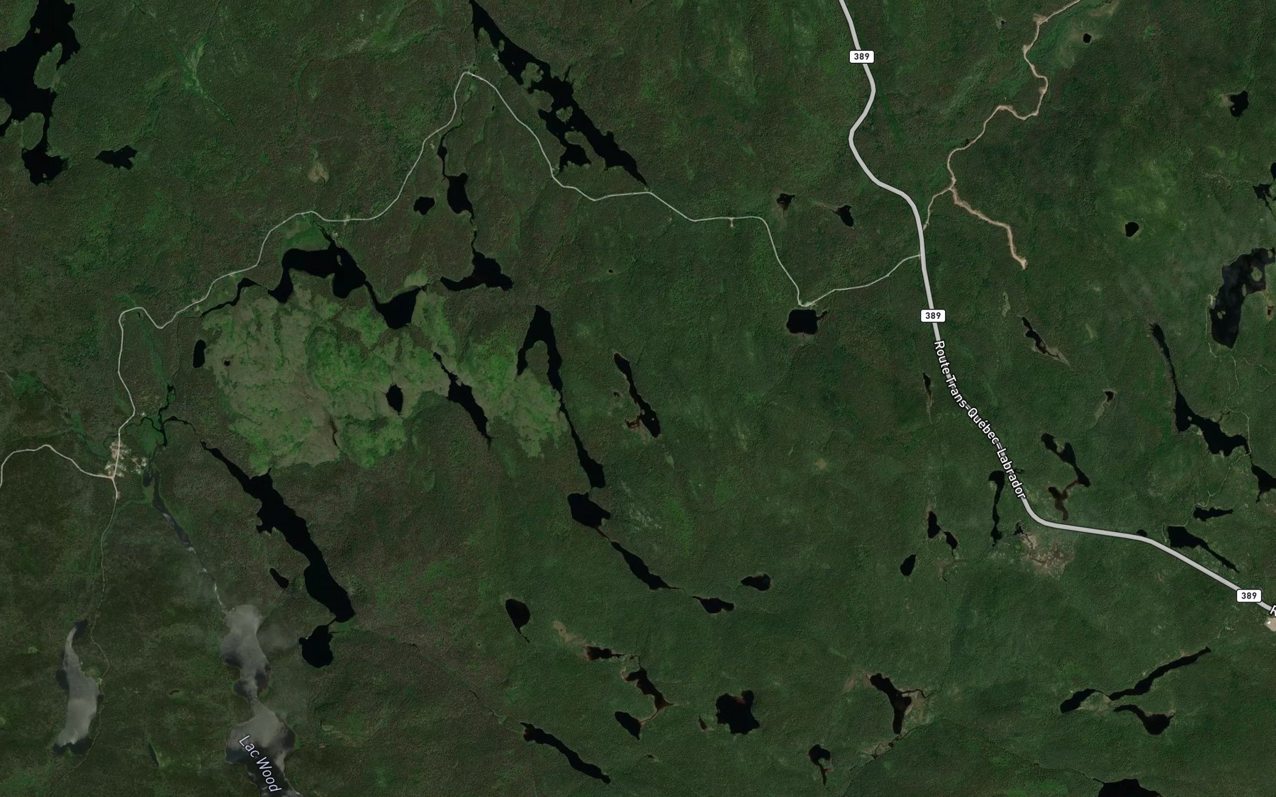 Satellite map of the Lac Bagou