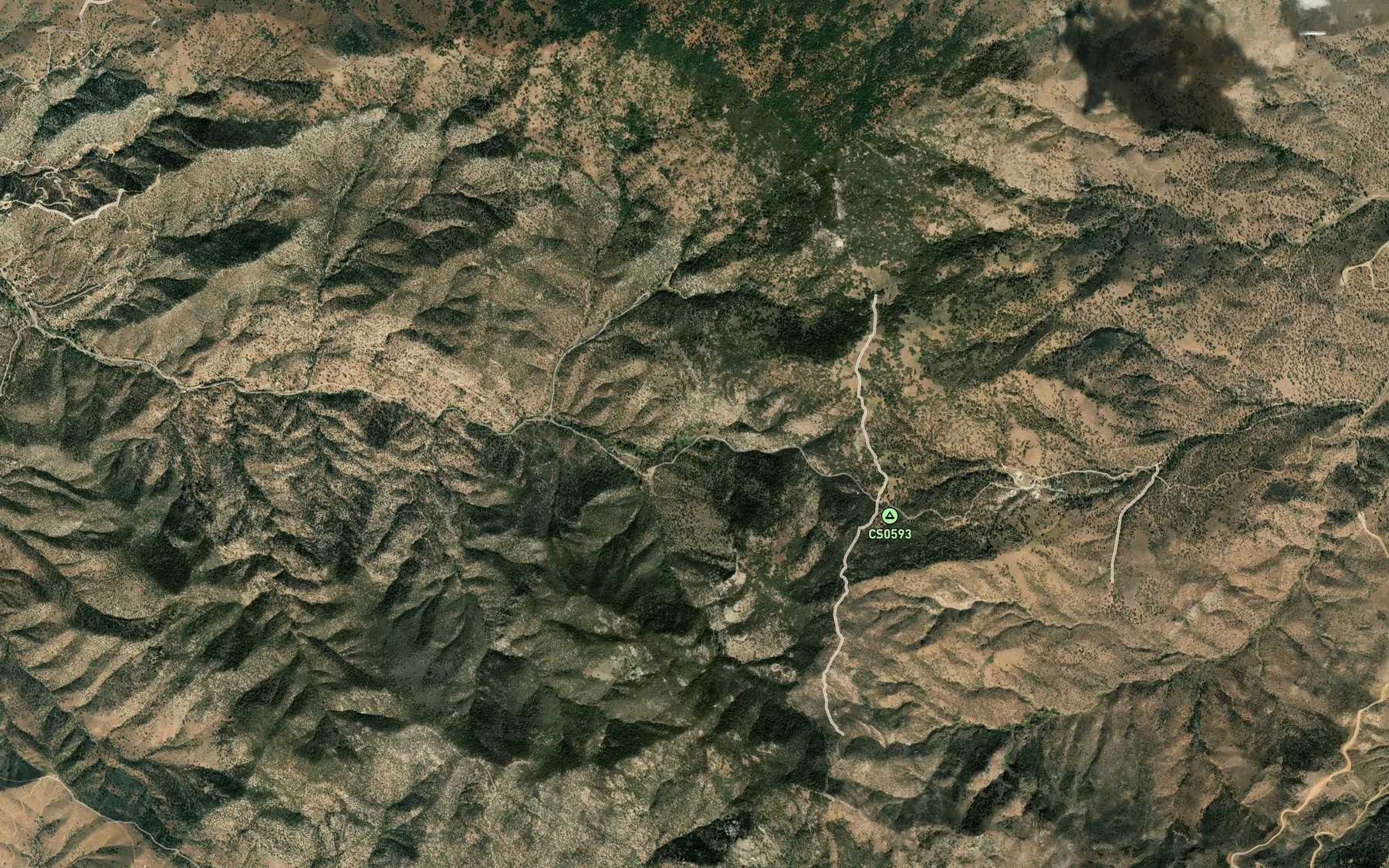 Satellite map of the Miller Springs
