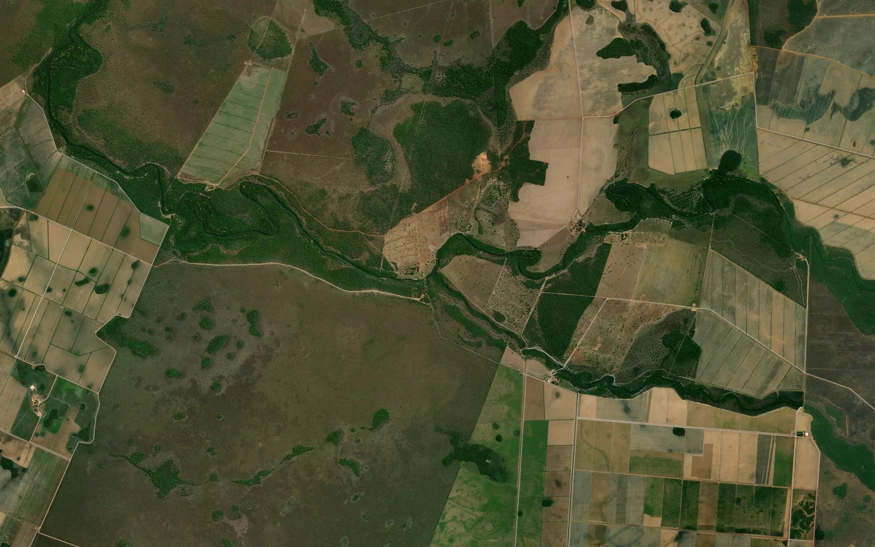 Satellite map of the Rio Agua Verde