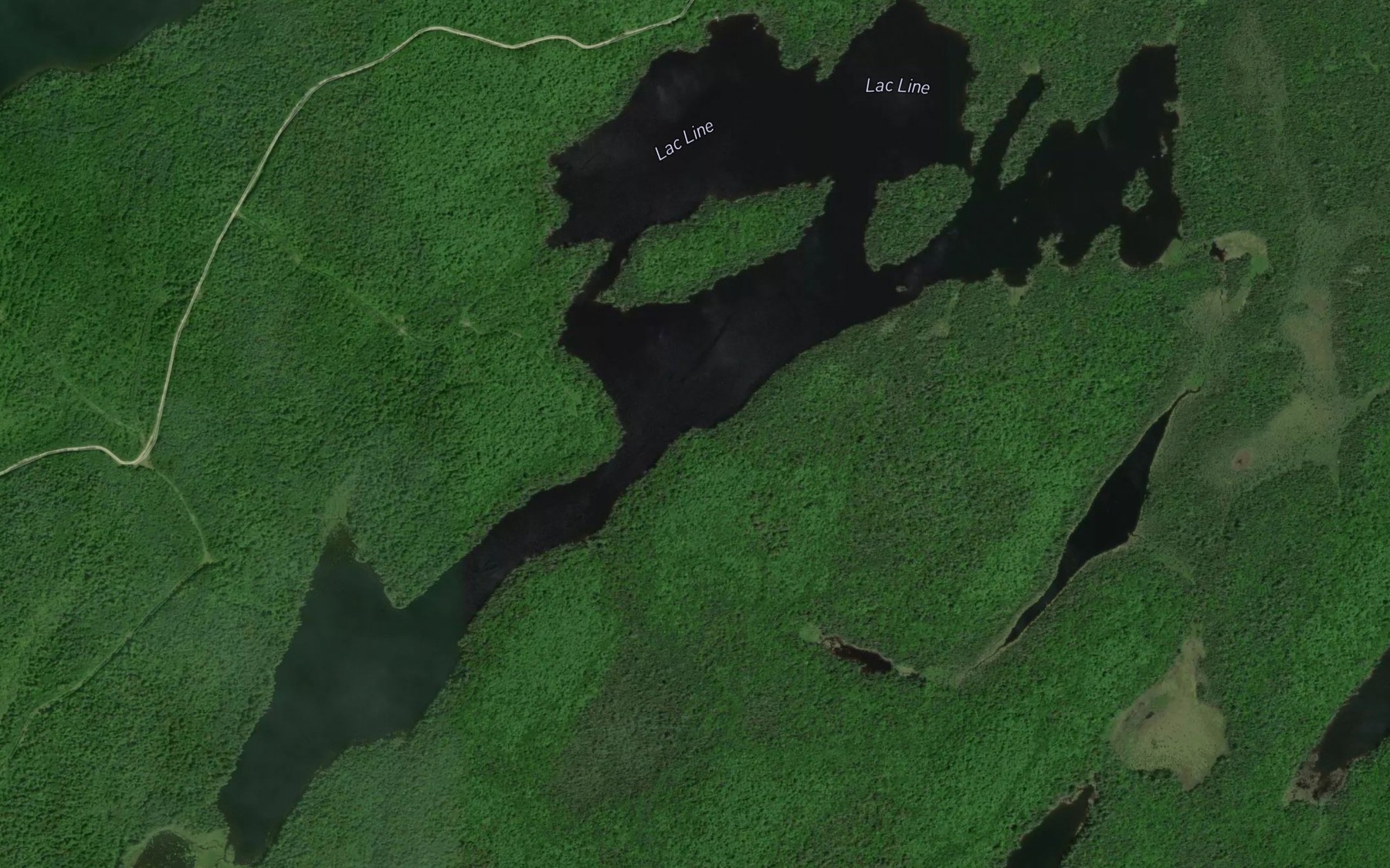 Satellite map of the Lac Line