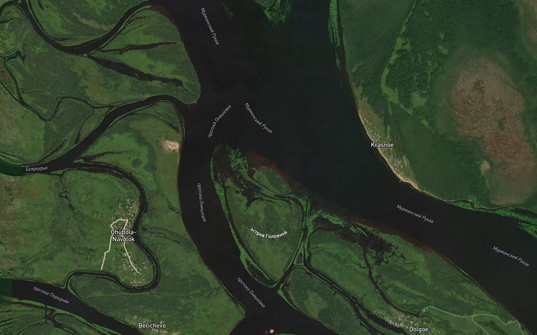 Satellite map of the Onishevka