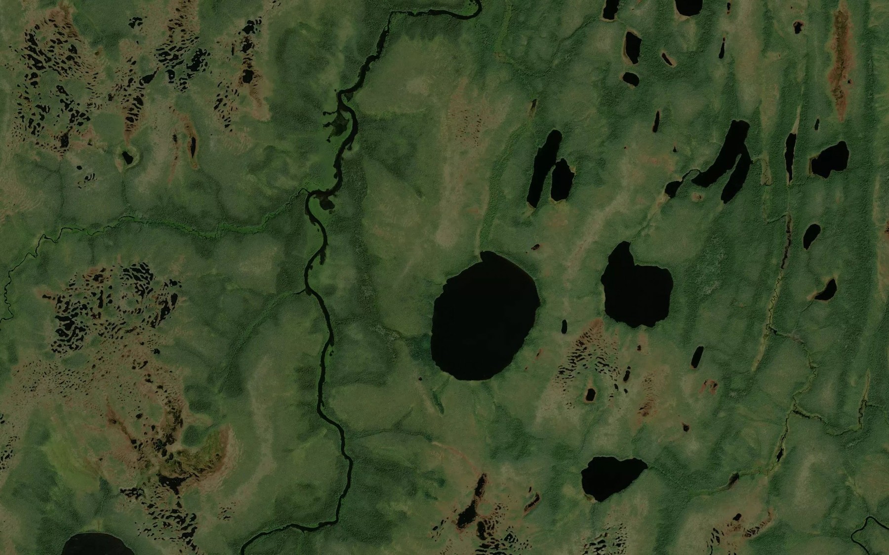 Satellite map of the Amisk Creek