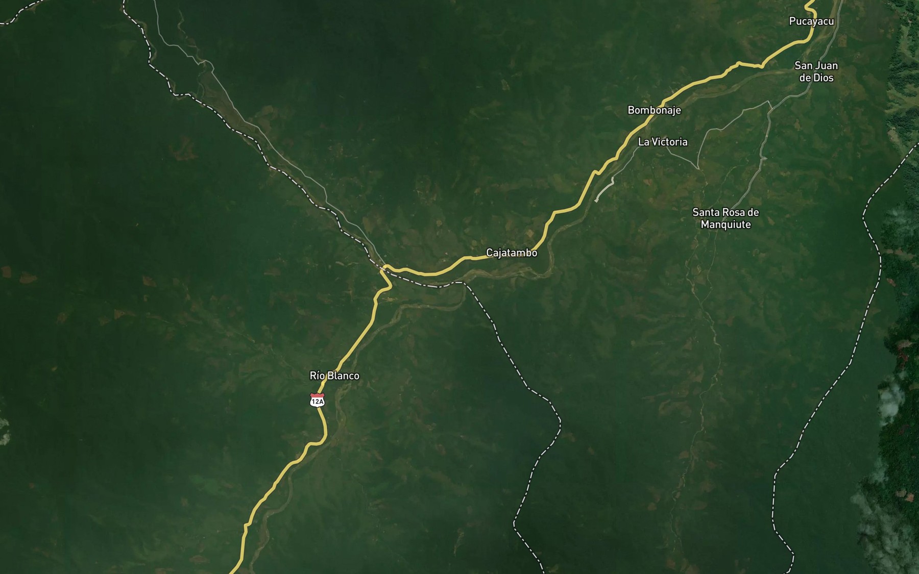 Satellite map of the Rio Crisnejas