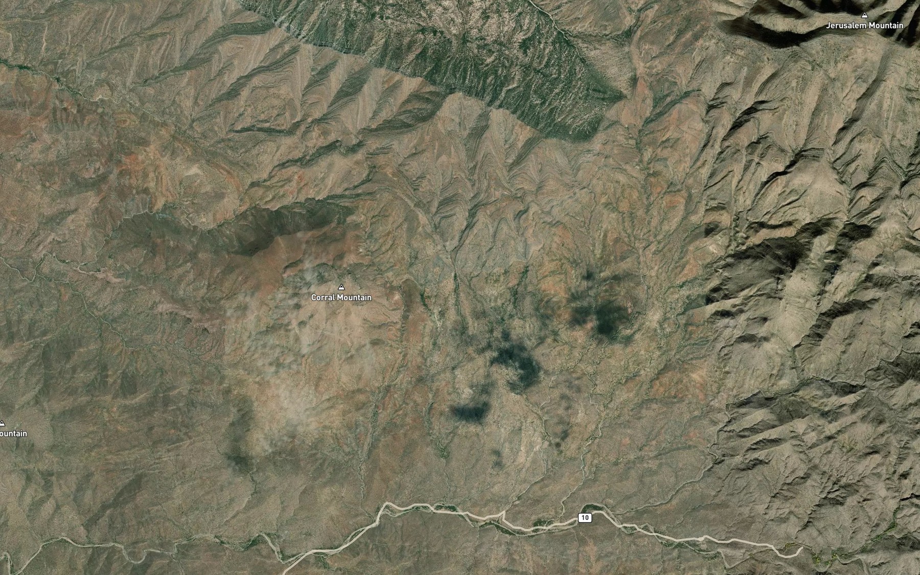 Satellite map of the Lime Spring