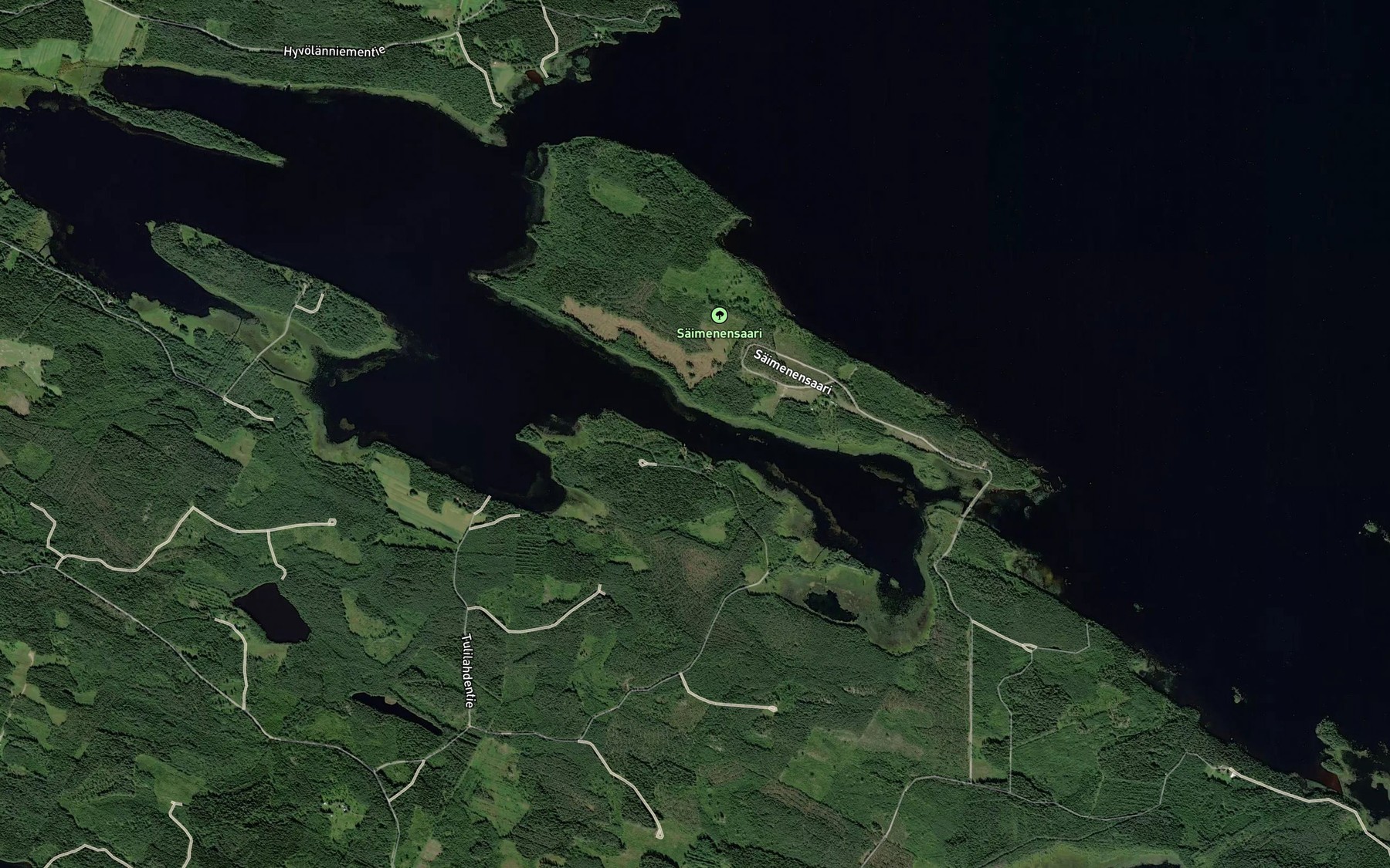 Satellite map of the Haaposalmi