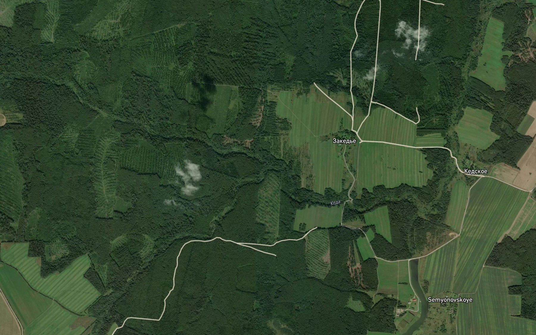 Satellite map of the Kuligi