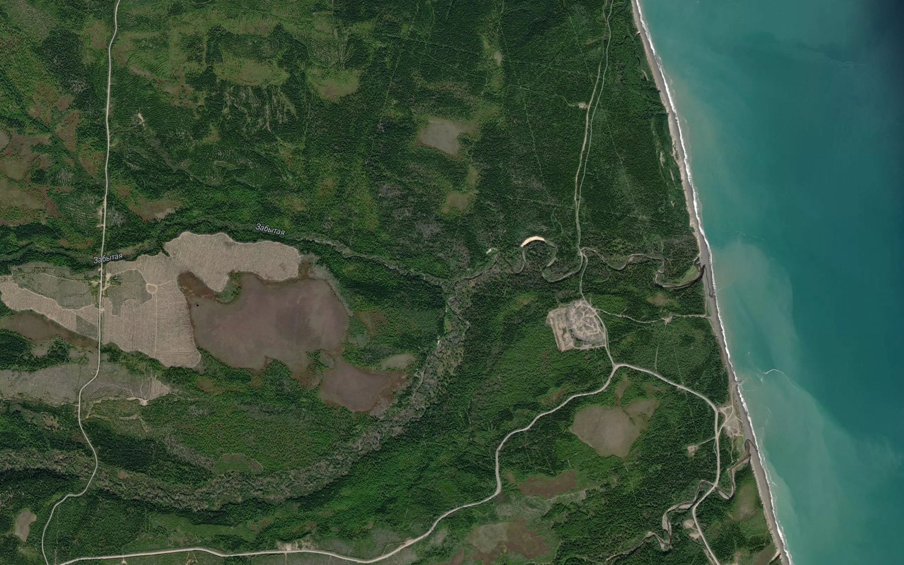 Satellite map of the Zabytaya