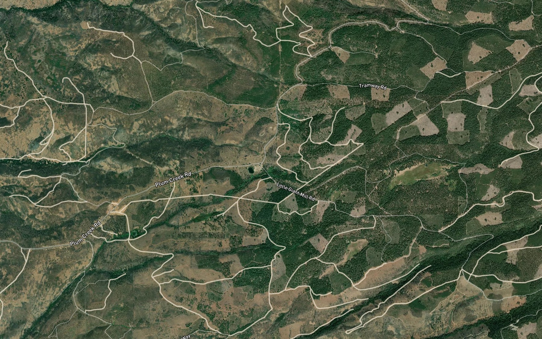 Satellite map of the Lyman Springs